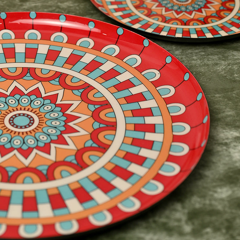 Platter - Ambuja Mandela Metal Platter - Set Of Two