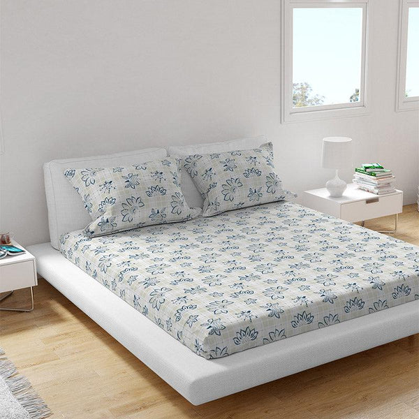 Buy Comfort Percale Floral Bedsheet Bedsheets from Vaaree