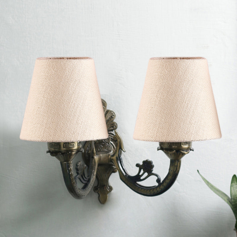 Wall Lamp - Vintage Conical Duo Wall Lamp - White