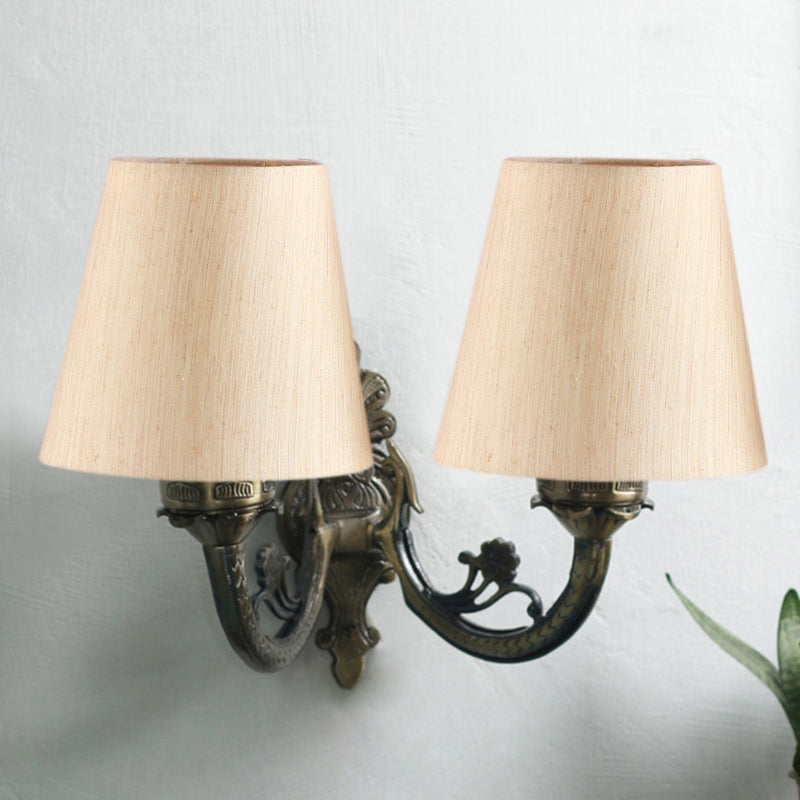 Wall Lamp - Vintage Conical Duo Wall Lamp - Off White