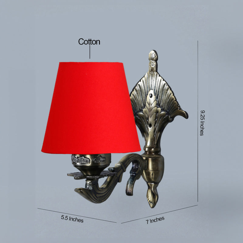 Wall Lamp - Magda Masique Conical Wall Lamp - Red