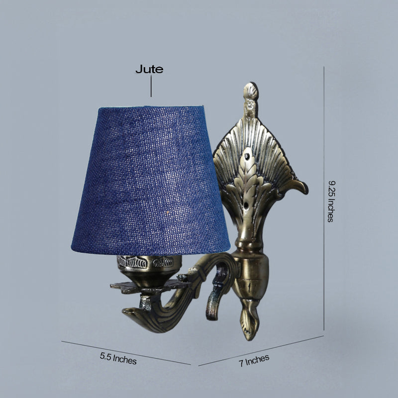 Buy Magda Masique Conical Wall Lamp - Blue Wall Lamp from Vaaree