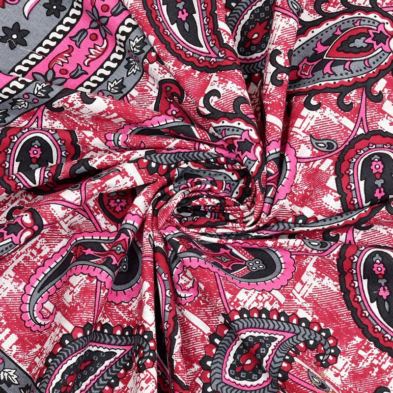 Buy Brady Floral Bedsheet - Red & Pink Bedsheets from Vaaree