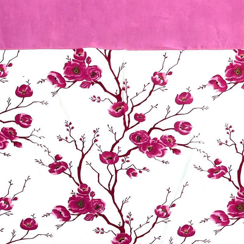 Buy Fern Floral Curtain (Pink) - Set Of Three Curtains from Vaaree