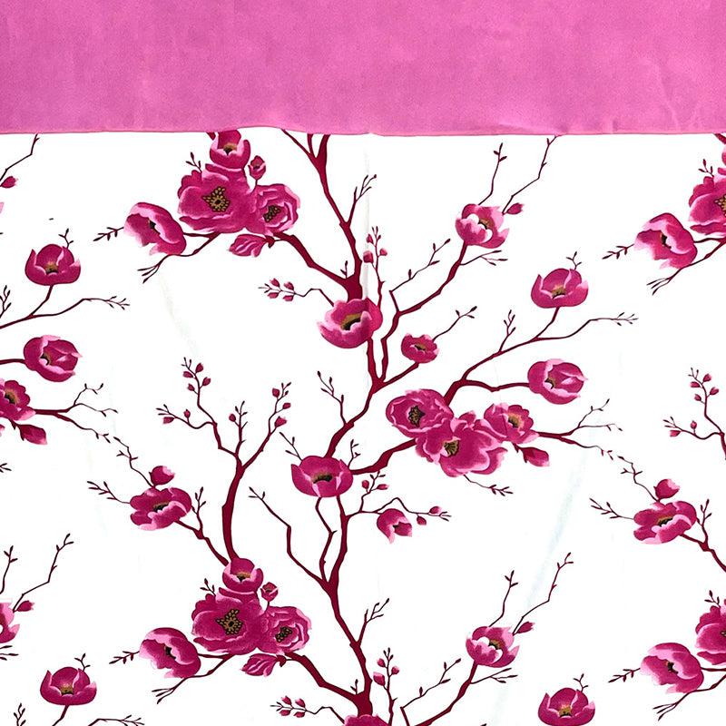 Buy Fern Floral Curtain (Pink) - Set Of Two Curtains from Vaaree