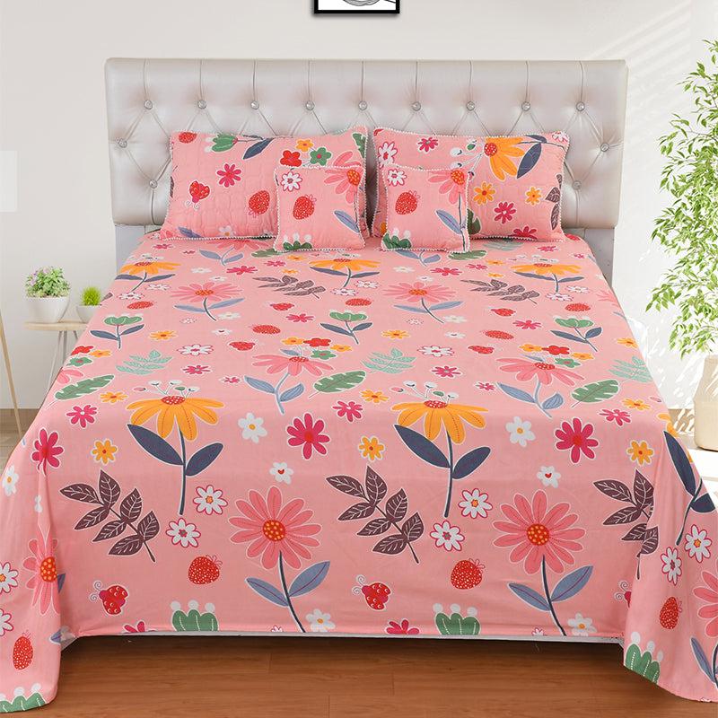 Buy Meredia Pompom Laced Bedding Set - Five Piece Set Bedding Set from Vaaree