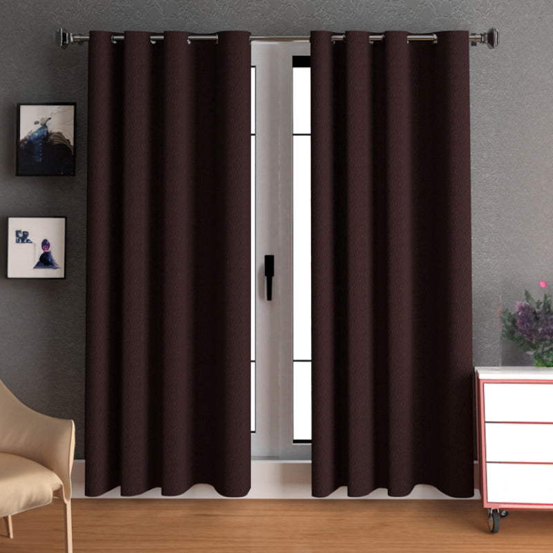 Buy Tatum Punchin Semi Sheer Curtain - Set Of Two Curtains from Vaaree