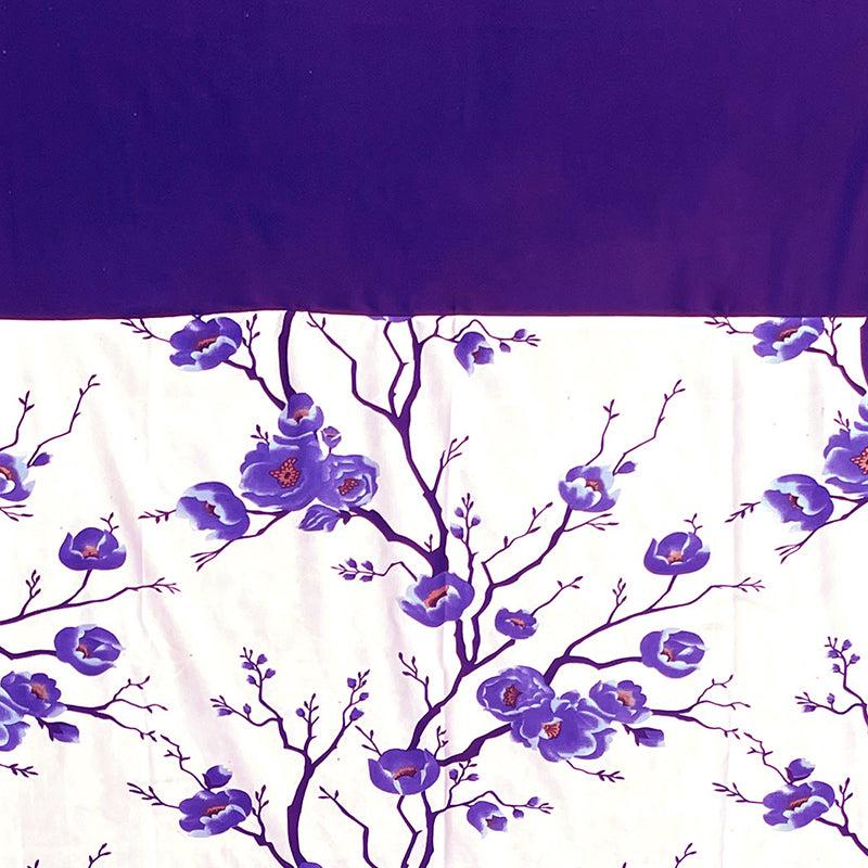 Buy Fern Floral Curtain (Purple) - Set Of Three Curtains from Vaaree