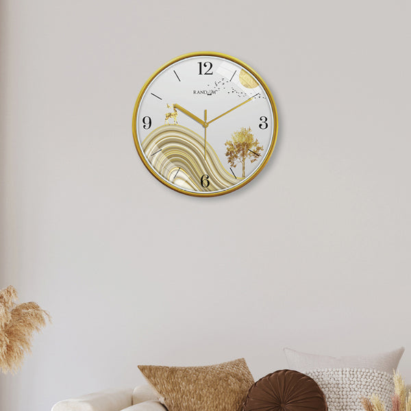 Wall Clock - Golden Mirage Wall Clock