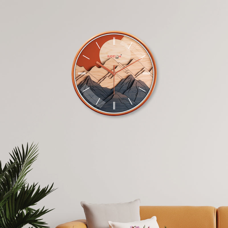 Wall Clock - Mountain Shine Wall Clock