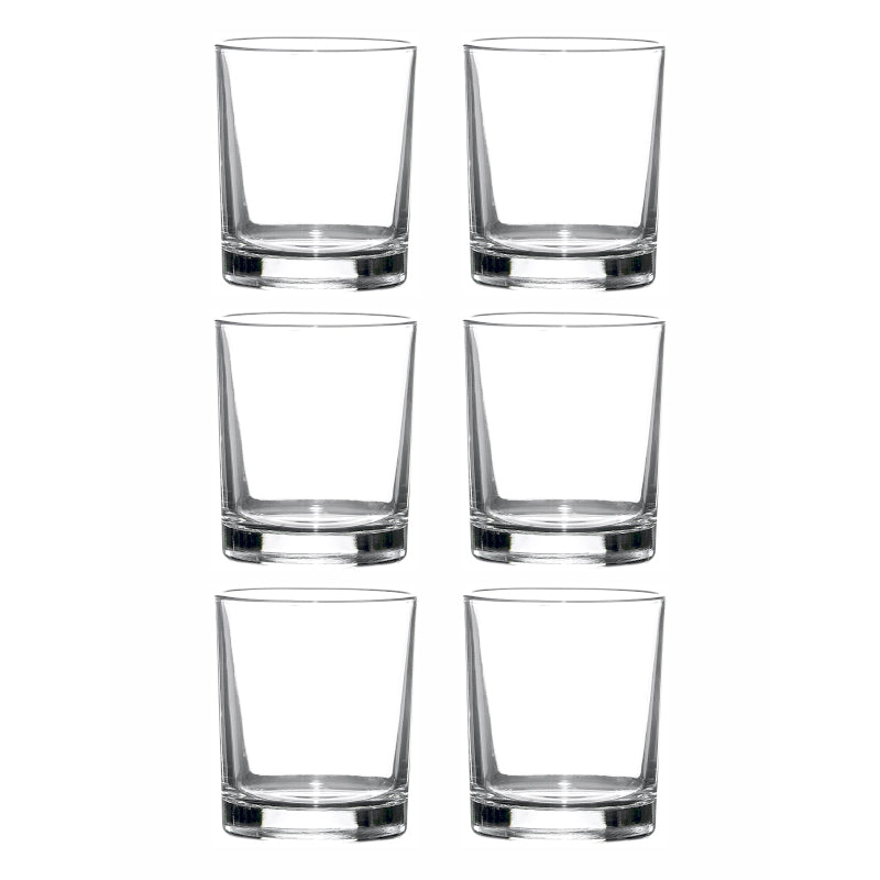 Buy Leticia Glass Tumbler (335 ML) - Set Of Six Scotch & Whiskey Glasses from Vaaree