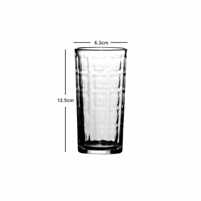 Buy lone Glass Tumbler (250 ML) - Set Of Six Drinking & Juice Glasses from Vaaree