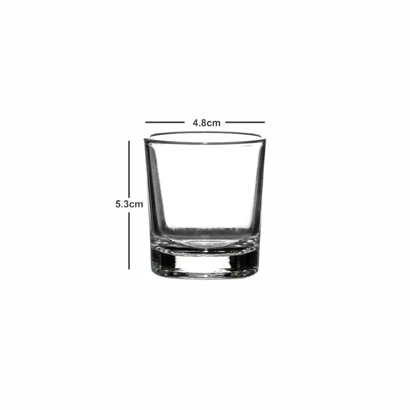 Buy Phoebo Shot Glass (50 ML) - Set Of Six Scotch & Whiskey Glasses from Vaaree