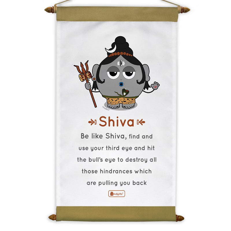 Buy Whimsy Cute Shiva Motivational Wall Accent Wall Accents from Vaaree