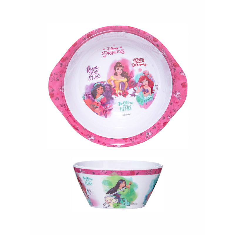 Kids Bowls - Disney Glam Kids Bowl With Spoons (650 ML) - Set Of Two