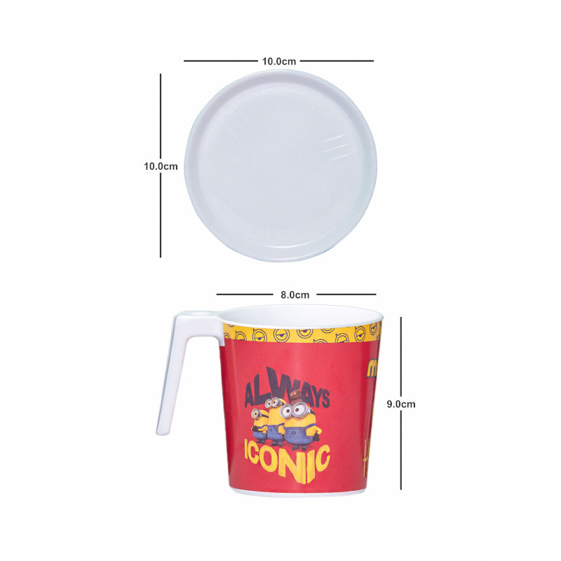 Mug & Tea Cup - Iconic Minion Kids Mug With Coasters (320 ML) - Set Of Four