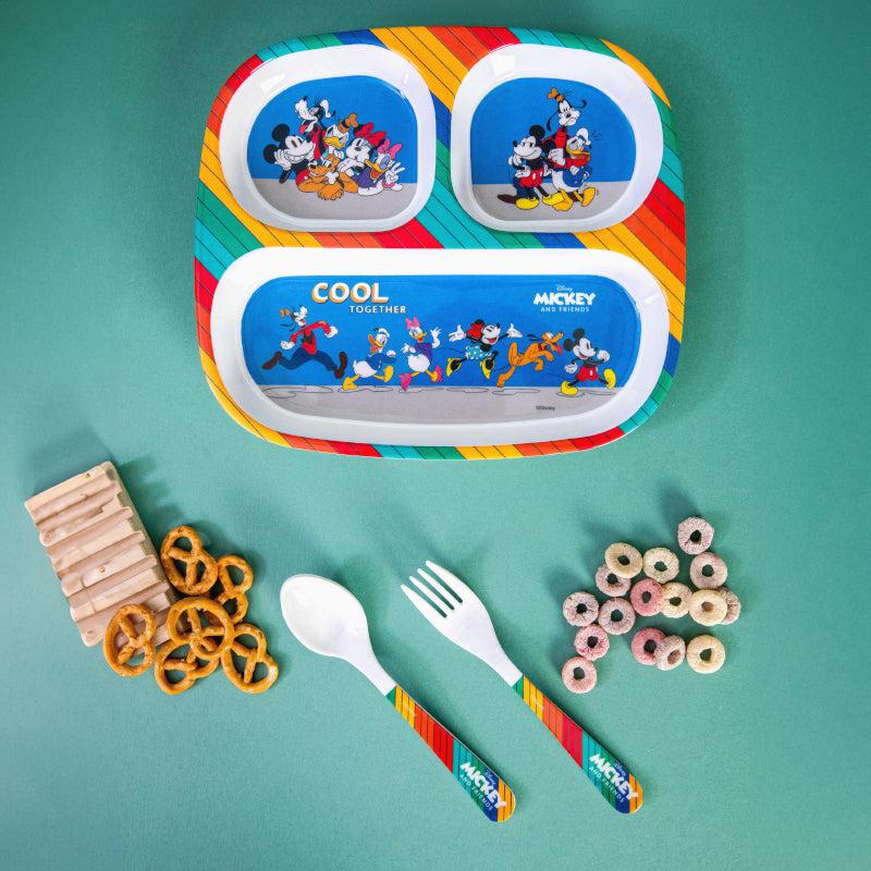 Buy Cool Mickey Kids Dining Set - Five Piece Set Kids Dinner Set from Vaaree