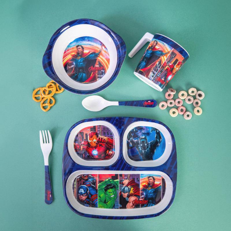 Buy Avenger Clan Kids Dining Set - Five Piece Set Kids Dinner Set from Vaaree