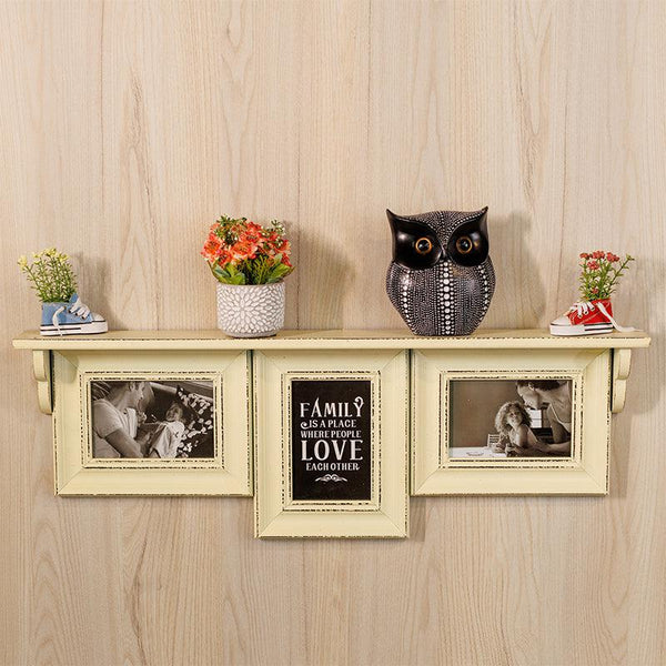 Buy Memoria Photo Frame With Wall Shelf - White Photo Frames from Vaaree