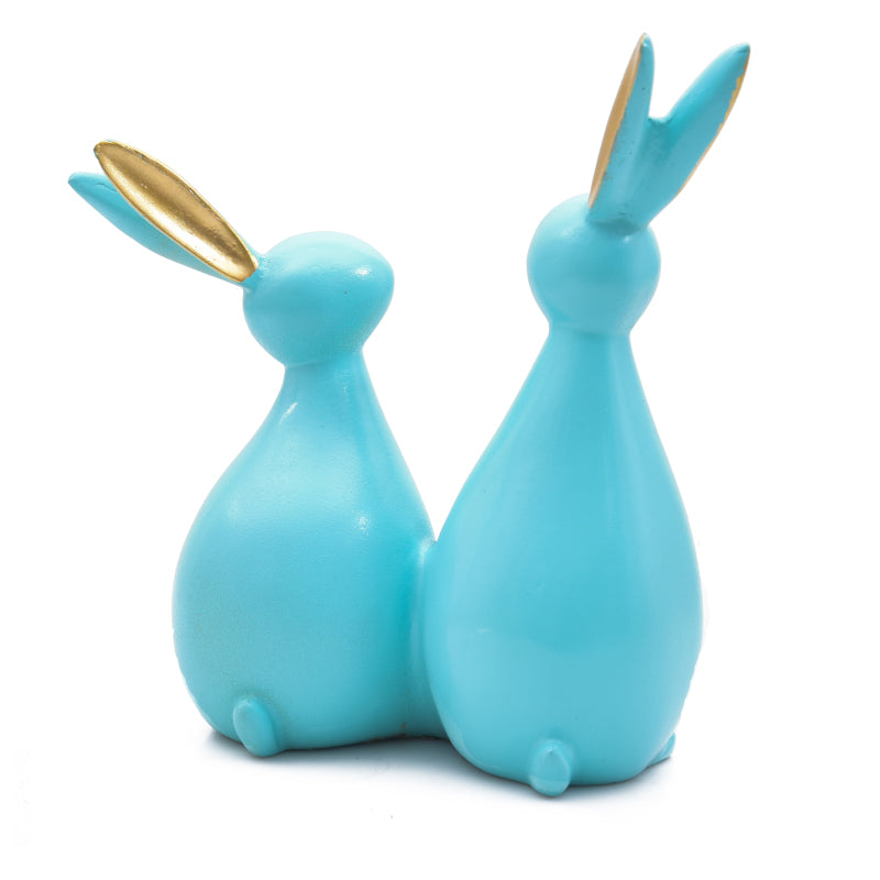 Buy Quirk Bunny Showpiece - Blue Showpieces from Vaaree