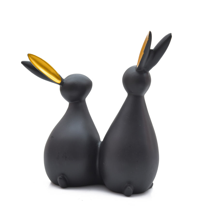 Buy Quirk Bunny Showpiece - Black Showpieces from Vaaree