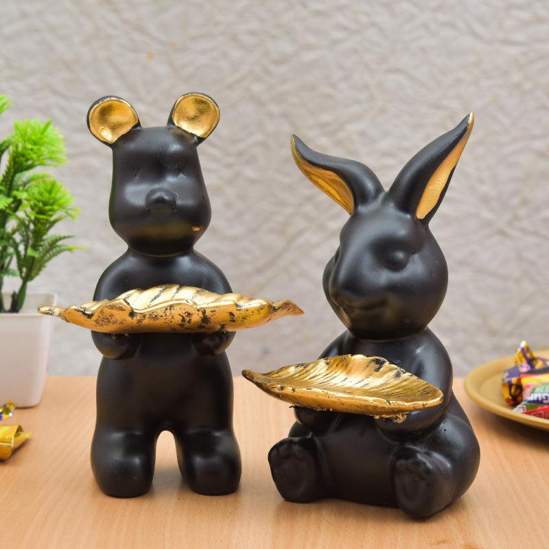 Buy Bunny Buddie Showpiece - Set Of Two Showpieces from Vaaree