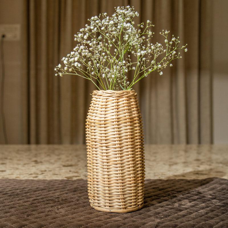 Buy Arca Rattan Floor Vase Floor Vase from Vaaree