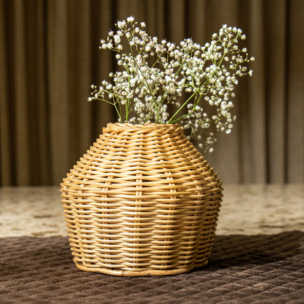 Vase - Orbo Rattan Vase