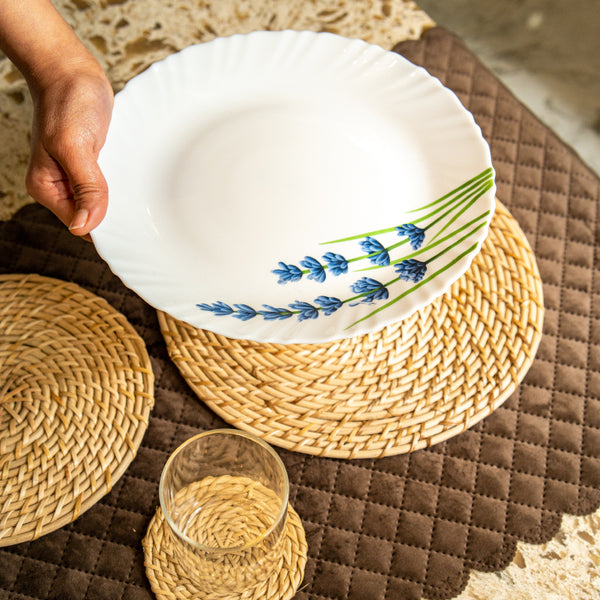 Table Mat - Vrita Twist Rattan Table Mat - Set Of Two