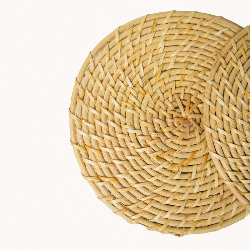 Hot Mat - Vrita Rattan Trivet - Set Of Two