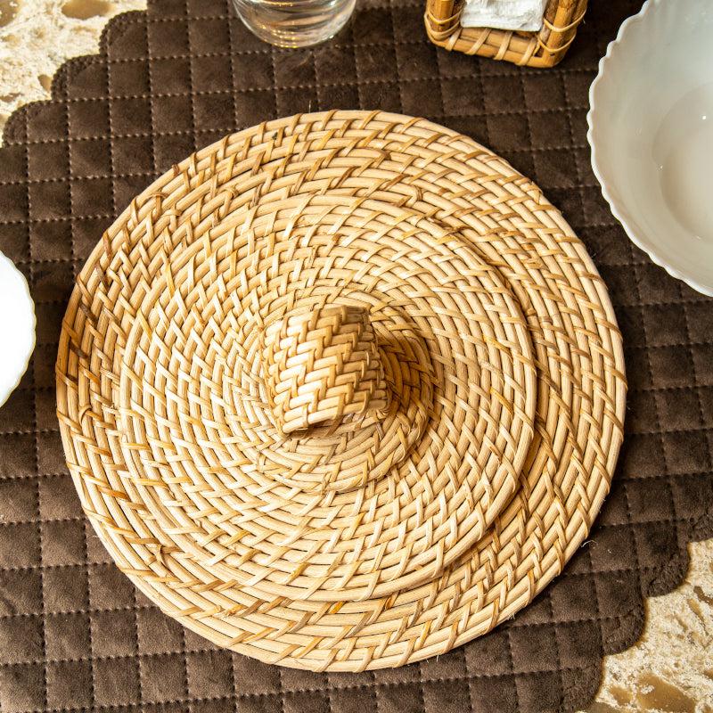 Napkin Ring - Vrita Rattan Napkin Ring - Set Of Two