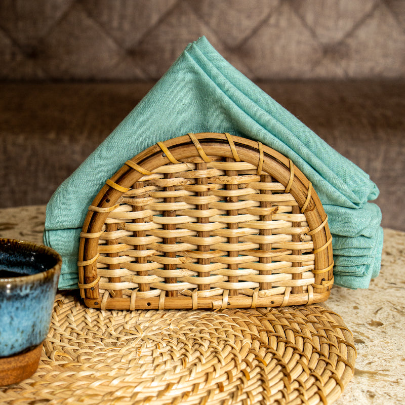 Tissue Holder - Vrita Rattan Napkin Holder