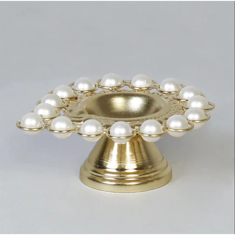 Buy Pearl Finesse Diya - Set Of Two Diyas from Vaaree