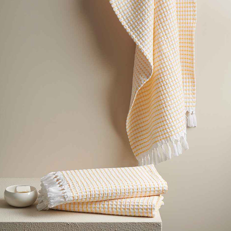 Buy Resho Waffle Towel Combo (Melon) - Four Piece Set Towel Sets from Vaaree