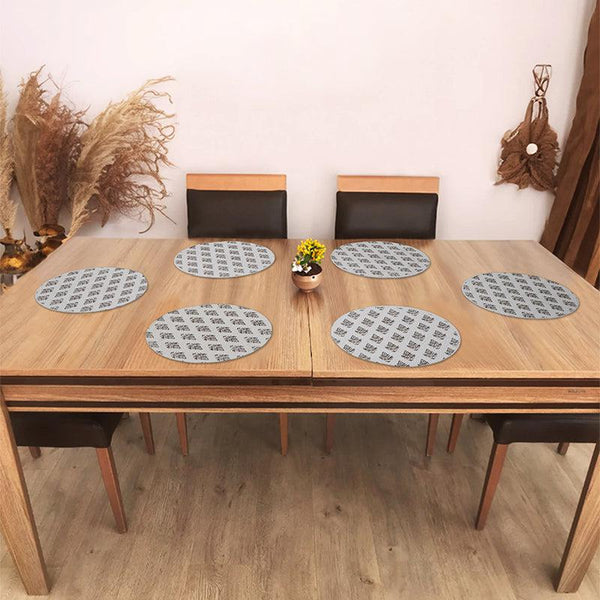 Buy Dvima Round Placemat - Set Of Six Table Mats from Vaaree