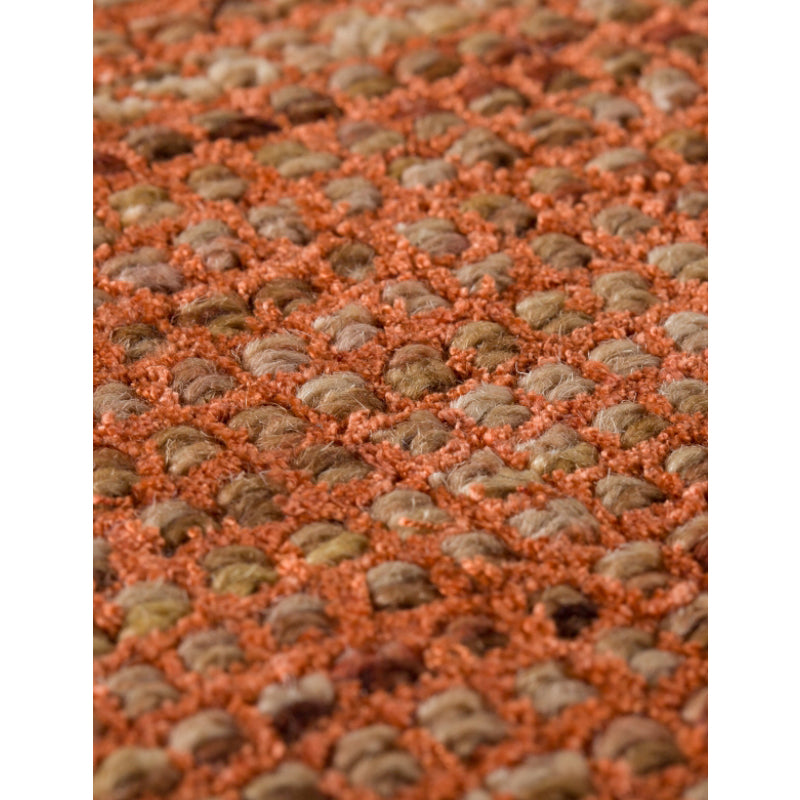 Rugs - Thread Tale Hand Woven Rug - Orange & Brown