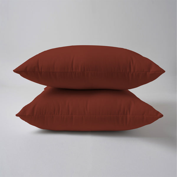 Brady Square Sofa Cushion (Terracotta Brown) - Set Of Two