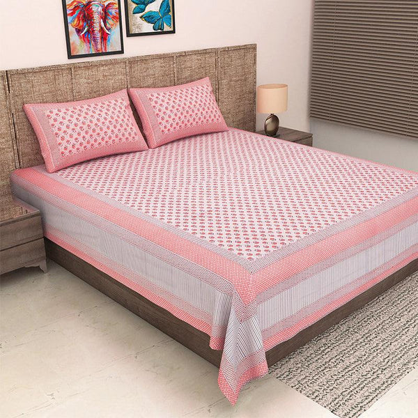 Buy Shira Floral Bedsheet - Pink Bedsheets from Vaaree