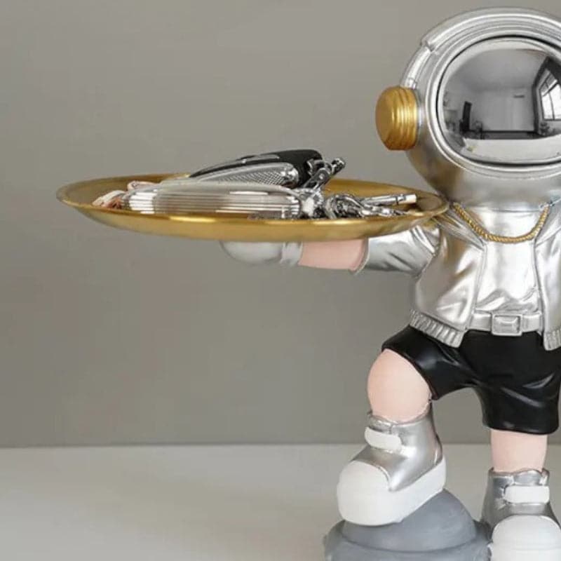 Buy Astronaut Serve Showpiece - Silver Showpieces from Vaaree