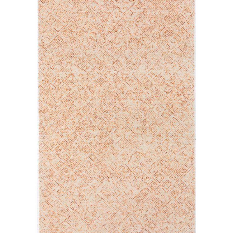 Buy Timeless Textures Hand Tufted Rug - Orange & White Rugs from Vaaree