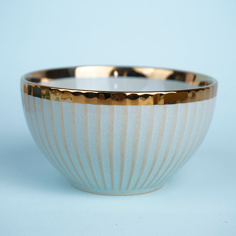 Bowl - Amazo Ivory Gold Serving Bowl (300 ML) - Set Of Four