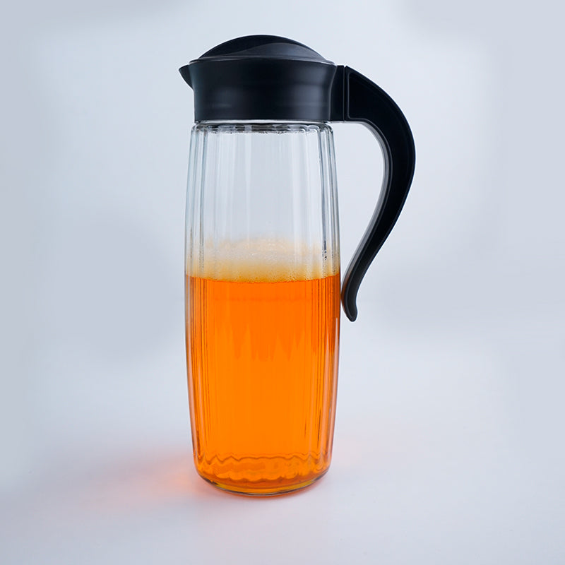 Jug - Domana Duna Transparent Jug With Black Lid - 1600 ML