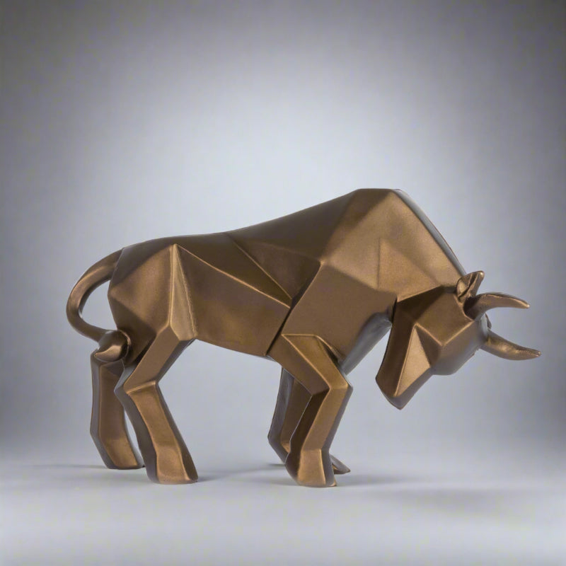 Buy Ox Gladior Showpiece - Bronze Showpieces from Vaaree