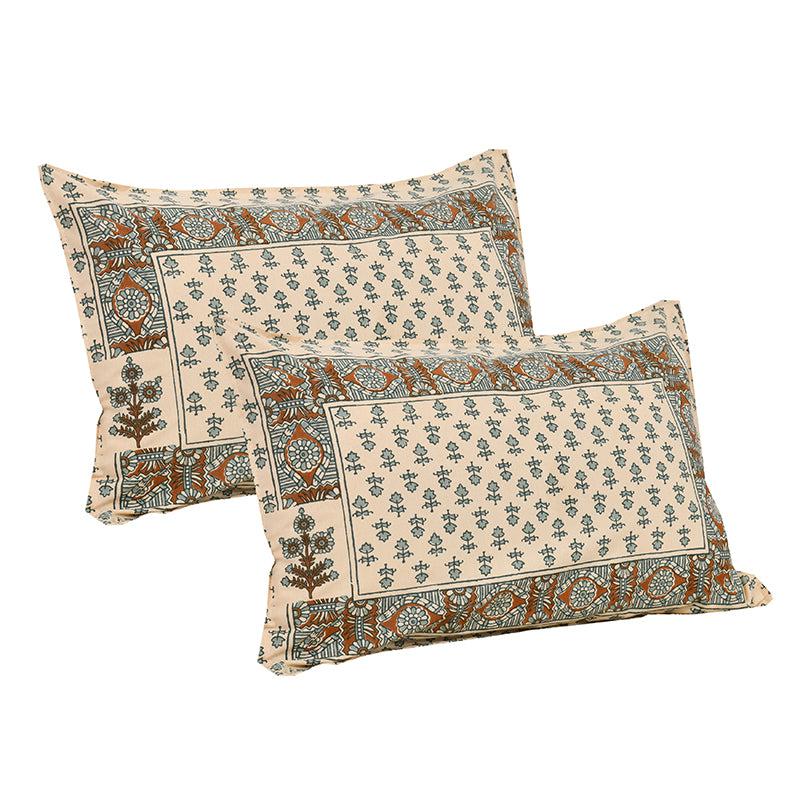 Buy Koleen Printed Bedsheet - Beige Bedsheets from Vaaree