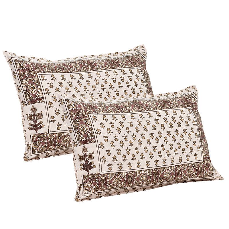 Buy Koleen Printed Bedsheet - Ivory Bedsheets from Vaaree