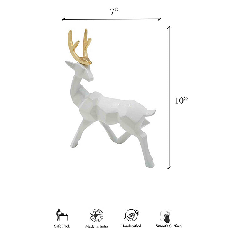 Buy Stag Siro Showpiece - White Showpieces from Vaaree