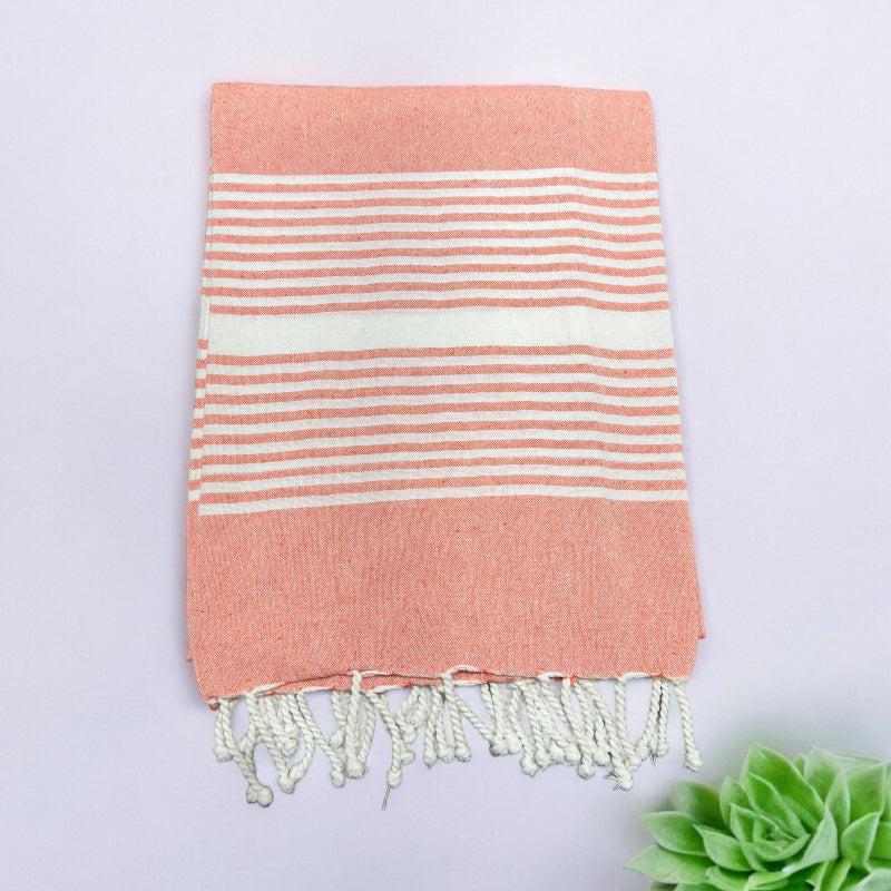 Buy Darsha Bath Towel - Orange Bath Towels from Vaaree