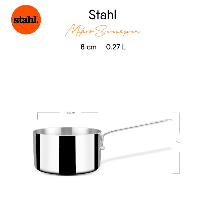 Saucepan - Stahl Insuction Safe Saucepan - 270 ML/3 Inches