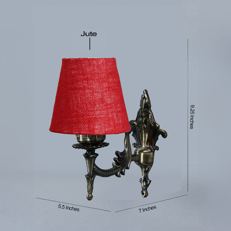 Wall Lamp - Vista Edrel Conical Wall Lamp - Maroon