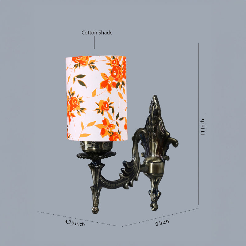 Wall Lamp - Vista Edrel Ibis Flora Cylindrical Wall Lamp